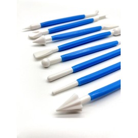 Sculpting Tool 8 Pcs Clay Wax Sculpting Carving Shaping Pottery Modelling Stylus Plastic Tool