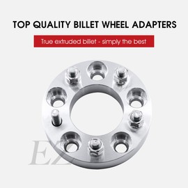 EZAccessory 4 Billet Wheel Adapters 5 Lug 4" to 5 Lug 4.5" Thickness 1 Inch