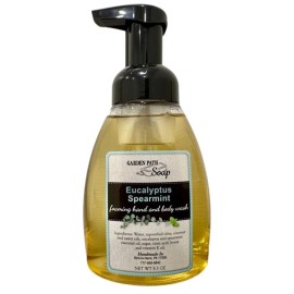 Garden Path Soap EUCALYPTUS SPEARMINT FOAMING HAND & BODY WASH - Crisp Uplifting Refreshing
