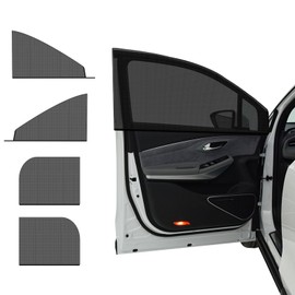 Ohleats Ohleats 4 PCS Car Window Shades, Auto Front Rear Side Window Sun Shades for Block Heat & UV Protection, Breathable Mesh Baby Window Screen Covers, Universal Car Accessories (SUV)