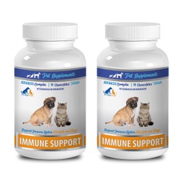 Dog antioxidant Supplements - Immune Support - for Dogs and Cats - Vet Recommended - Chews - Dog Turmeric Chews - 2 Bottle (180 Chews)