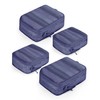 ECOHUB 4pcs Compression Packing Cubes, Recycled 300% Higher Anti-tear Packing