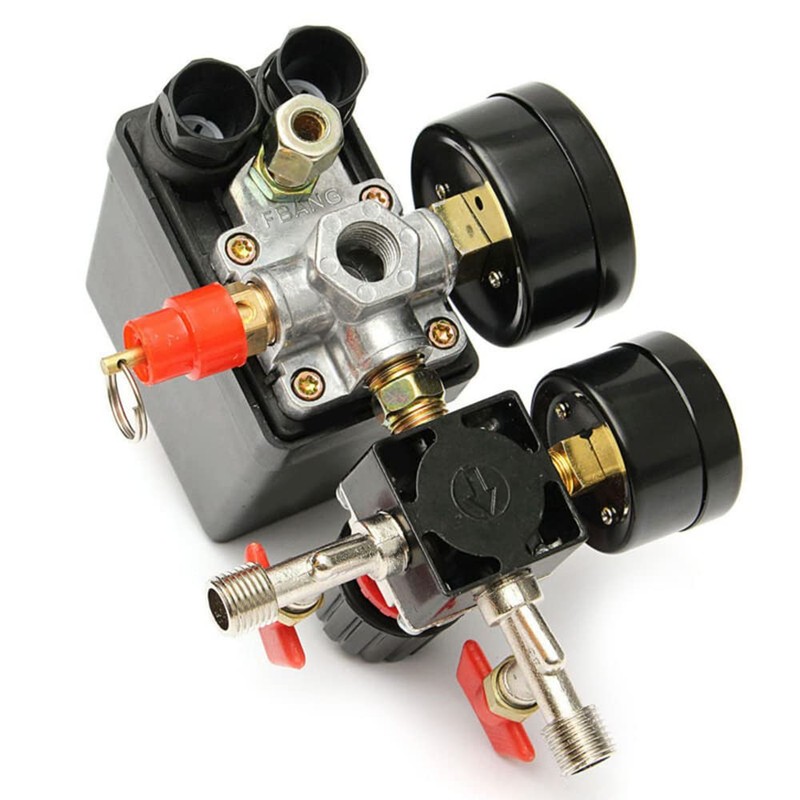 Tiardey Pressure Switch Air Compressor Control Valve 90-120PSI + Pressure