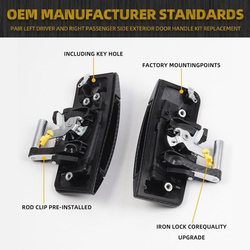 Dasbecan 1 Pair Left Driver and Right Passenger Side Exterior