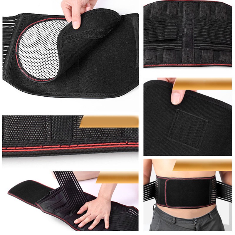 Thermal Lumbar Support for Lower Back Thicken Widened Removable Warm