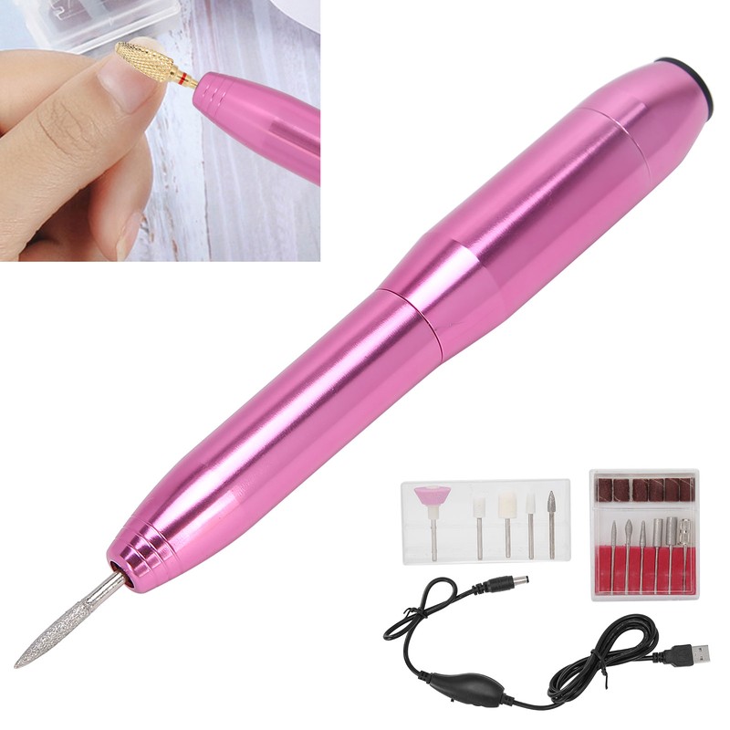 Nail Drill Pen Aluminium Alloy Nail Grinding Machine Electric Polishing