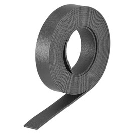 DMiotech 1 Pack 79 Inch 0.6 Inch Faux Leather Strip, Leather Strap Black for DIY Craft, Belt, Bag