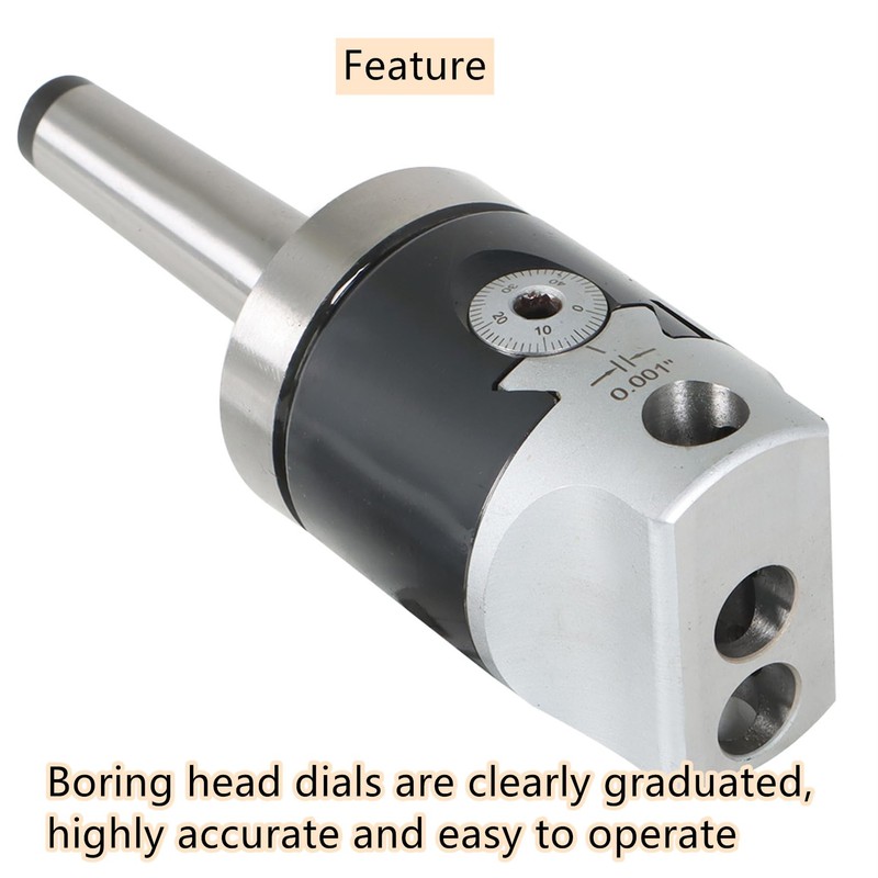 GXYWADY 2 Inch Boring Head and MT2 Bar Tool Set