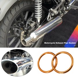 Pack of 10 43 mm Exhaust Gaskets Motorcycle Compatible with Honda CB 650 F 650 FA Exhaust Pipe O-Ring U Washer Sealing Ring
