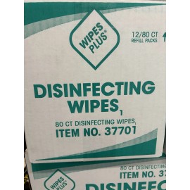 Wipes Plus Disinfecting Wipes 12pk 80ct Box FREE USA SHIPPING