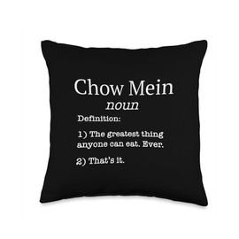 Chow Mein Chicken Lovers Funny Fake Definition Saying! Throw Pillow