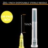 100 Pack - 20Gauge 1 Inch Sterile Disposable Injection Needle