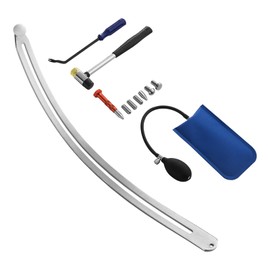 VEVOR Dent Puller Kit, Paintless Car Dent Removal Tool, Auto Fender Damage Repair Puller Lifter with Curved Rod, Crowbar, Rubber Hammer, Airbag, Detachable & Repair Pens, Replacement Heads Tools Kit