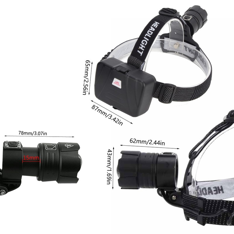 P70 4000LM High Brightness USB Charging Zoomable Large Power Strong