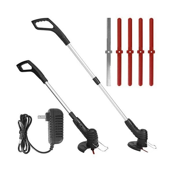 Electric Cordless Grass Trimmer Rechargeable Grass String Trimmer Garden Weed