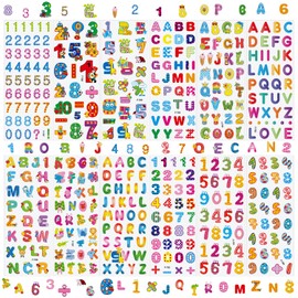 36 Sheets 3D Letter & Number Stickers - 900+ Reusable ABC, 123 Learning Stickers | Non-Toxic PVC Foam | Teacher Supplies, Crafts, Kids Activities