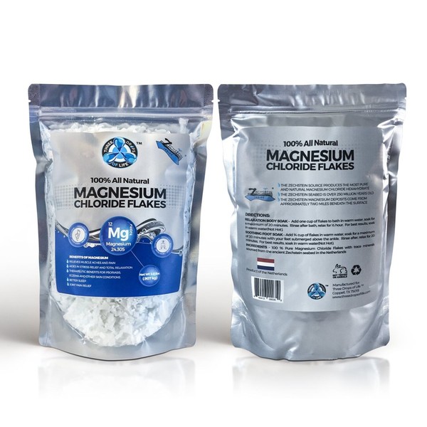 Magnesium Chloride Flakes - All Natural from the Zechstein Seabed - 2 lbs