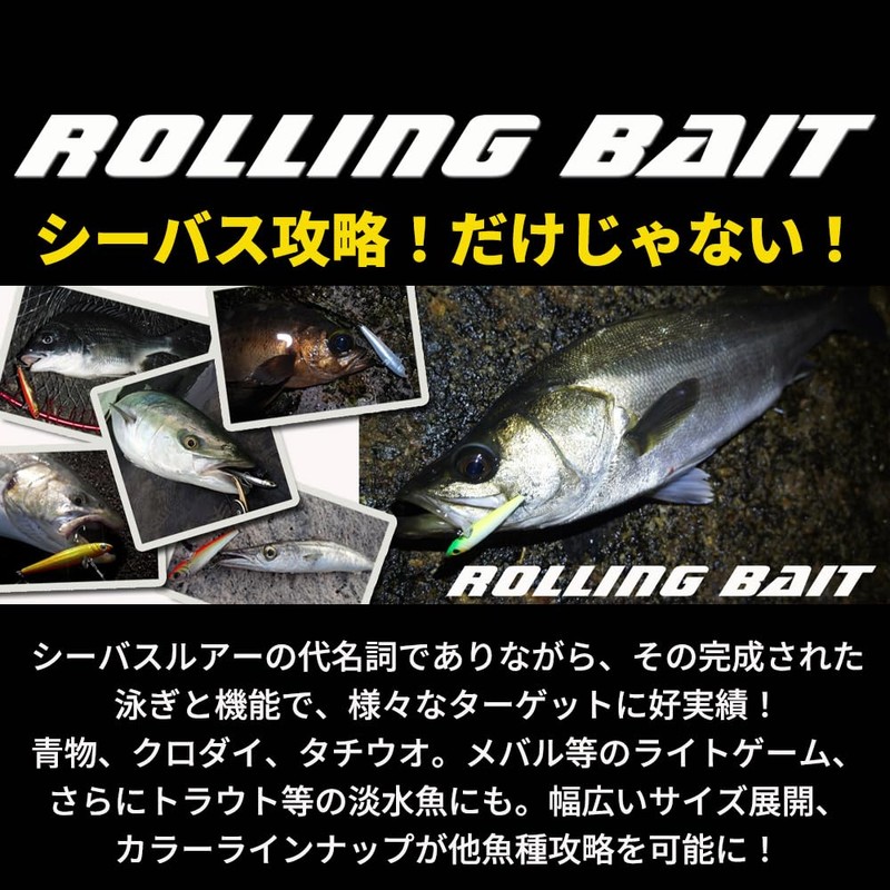 TackleHouse Vibration R.D.C Rolling Bait Light Weight 77mm 11g CHG