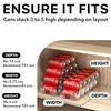 Simple Houseware Soda Can Organizer and Dispenser for Refrigerator /
