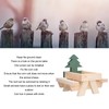 Squirrel Picnic Table Wooden Funny Squirrel Feeder with Corn Cob