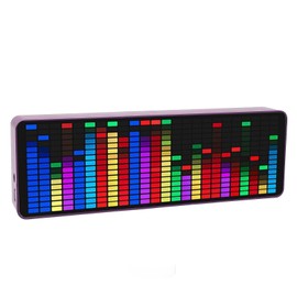 Audio Spectrum Analyzer Display, Music Voice Rhythm Spectrum Display, 384 RGB LED, 1624 Segment Rhythm Light Level with Voice Sensor