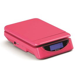 Salter Brecknell BLPS250906P25L PS25 Pink Small Parcel Scale, ABS with Flip Up Roll and Flat Holder