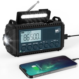 Disaster Prevention Radio, Solar Multifunction Radio, Blue