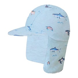 Gifts Treat Baby Boys Sun Hat, UPF 50+ Sun Protection Swim Cap for Kids, Quick Drying Baby Boys Sun Hat for Beach Seaside Pool, Ocean Animals, 2-3Years