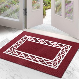 Door Mat, 24"x 36" Front Door Mat, Polypropylene Doormat, Low Profile Door Mat Indoor Entrance, Nonslip Waterproof Backing, Absorbent, Washable Indoor Mats for Entryway, Door Rugs for Entryway, Home