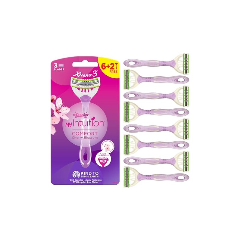 Wilkinson Sword Myintuition Xtreme 3 Comfort Cherry Blossom Disposable Razor