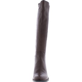 Kenneth Cole Women's Levon Knee High Boot, Chocolate Leath, 9 M US