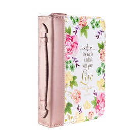 Filled with Your Love Watercolor Garden X-Large Faux Leather Bible Cover