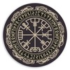 2 x 10cm Viking Magical Runic Compass Vinyl Stickers -