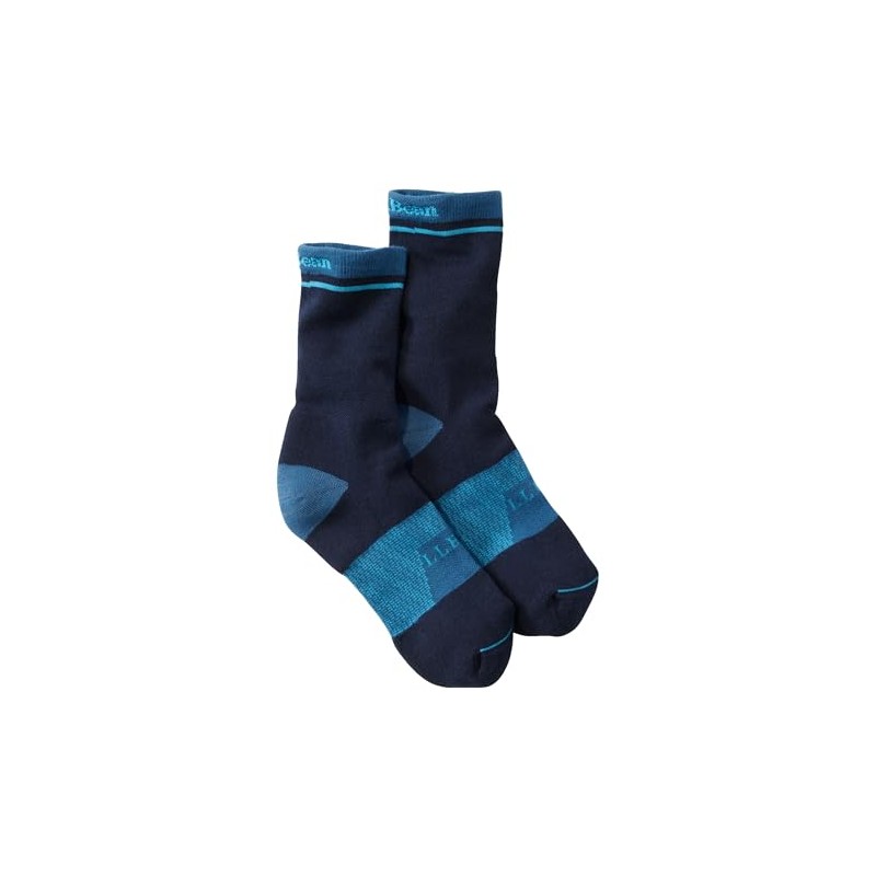 Elle Been Men's Coolmax Athletic Crew Socks, navy