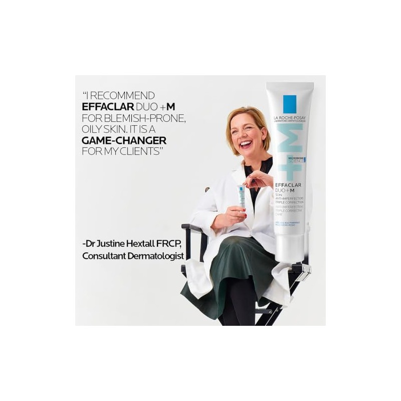 La Roche-Posay Effaclar Duo+M, Anti-Breakout Corrective Gel, 40ml