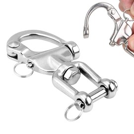WJMY Stainless Steel Swivel 360° Swivel with 650 kg Capacity for Safe Turning & Attaching of Hanging Chair, Punch Bag, Swivel Grill, Swivel Carabiner, Swing etc.