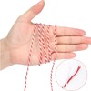 Red White Gift Twine String Holiday Twine 328 Feet Cotton