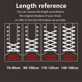 [2 Pairs] Colored Flat Shoelaces Shoe Laces Strings for Sports Shoes Boots Sneakers Skates -Black