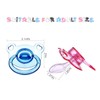 Landofgenie Large Shield Adult Size Pacifiers Bear Shape Transparent Design