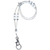 Crystal Bling Women's Beaded Lanyard for ID Badge Card Holder