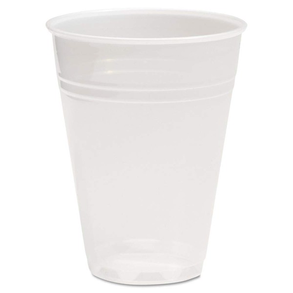 Boardwalk BWKTRANSCUP7CT 7 oz. Polypropylene Translucent Plastic Cold Cups (100 Cups/Sleeve, 25 Sleeves/Carton)
