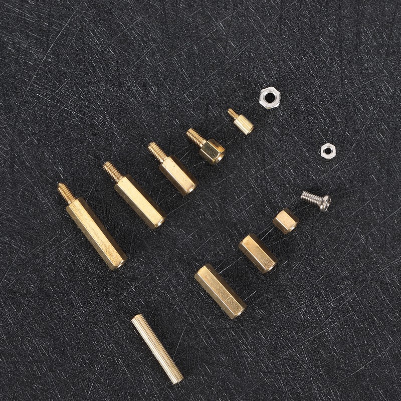 240Pcs Brass M2 M3 Hex Standoff Nut Screw Kit for
