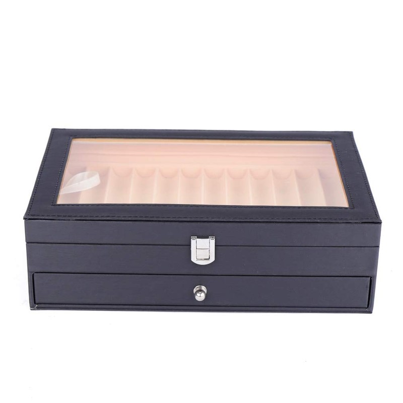 TBVECHI Pen Case 24 Slot Fountain Pen Display Case Holder