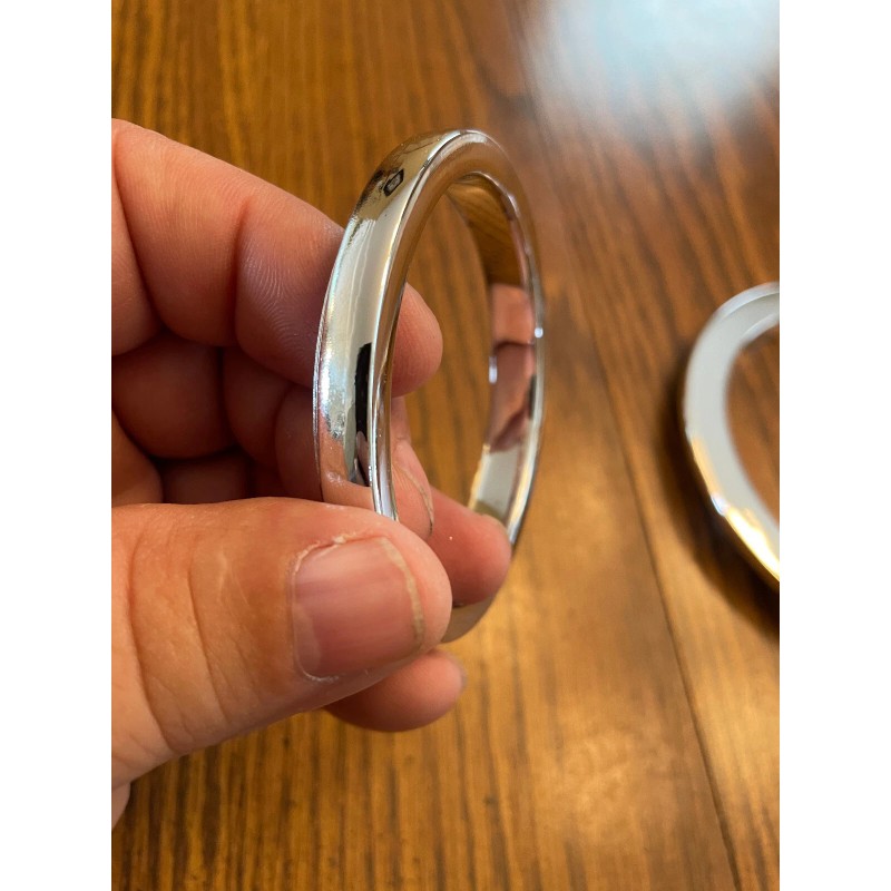 Dodge Chrome trim rings for tail lights for 1964 Dodge