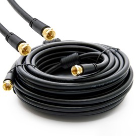 Premium X Basic-Line TV Coaxial Cable with Full Metal Plug Double Shielded > 110 dB Digital SAT Connection Cable Antenna Cable HDTV UHD 4K 8K 20 m