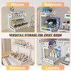 Under Sink Organizer 2 Pack, 2-Tier Easy-Glide Pull Out Cabinet