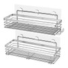 Orimade Adhesive Shower Caddy Soap Dish Holder Shelf with 5
