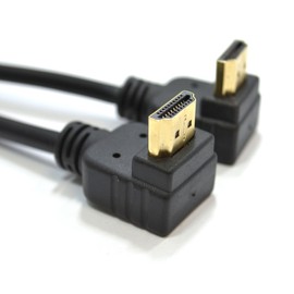 kenable 90 Degrees Right Angle HDMI Lead to 90 Right Angle High Speed 1080P TV Cable 5m [5 metres]