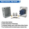 KEYMOO 40A Rotary Changeover Switch with Removable Key Lock, 660V