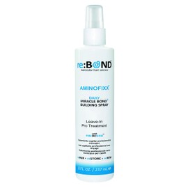 reBOND Hair AminoFixx Leave In Miracle Bond³ Building Spray 8 oz. Repairs, Strengthens & Maintains Hair Bonds - Eliminates Frizz & Reduce Breakage - Color Treated, Dry & Damaged Hair